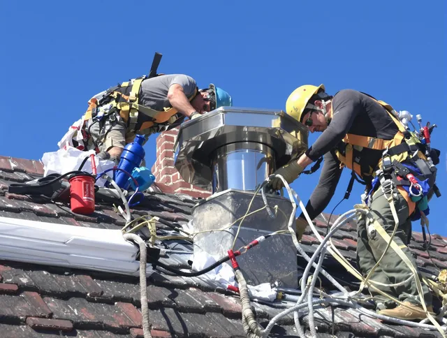 Protective chimney cap installed by East Windsor Chimney Sweep in East Windsor, CT