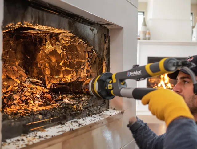 Professional chimney cleaning by East Windsor Chimney Sweep in East Windsor, CT