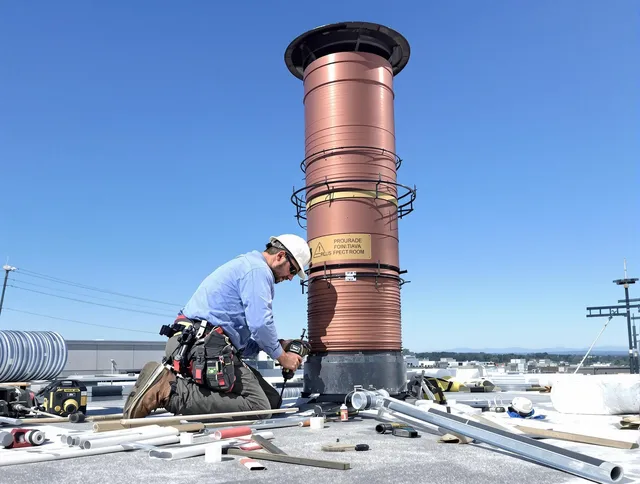 Installed chimney liner by East Windsor Chimney Sweep in East Windsor, CT