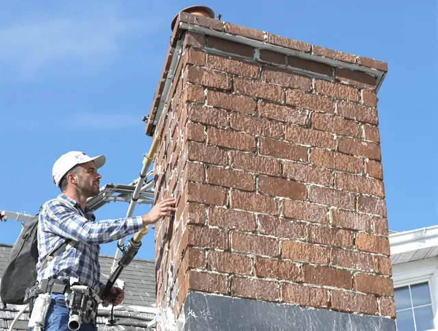 Brickwork for a chimney rebuild by East Windsor Chimney Sweep in East Windsor, CT