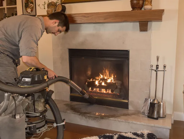 Routine fireplace upkeep by East Windsor Chimney Sweep in East Windsor, CT