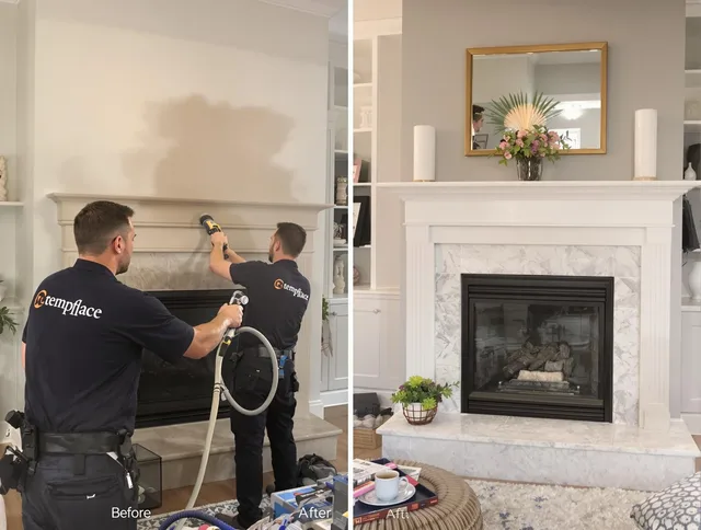 Professional soot removal by East Windsor Chimney Sweep team in East Windsor, CT